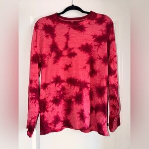 Lululemon Women’s Wool-Blend Tie Dye Long Sleeve Shirt in Red size Medium